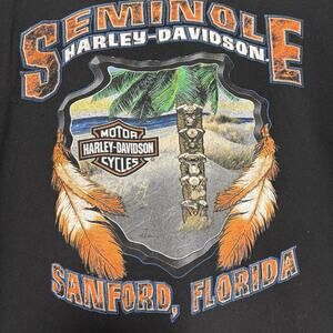 Harley Davidson Motorcycles Black 4XL Seminole Sanford Florida FL Plus